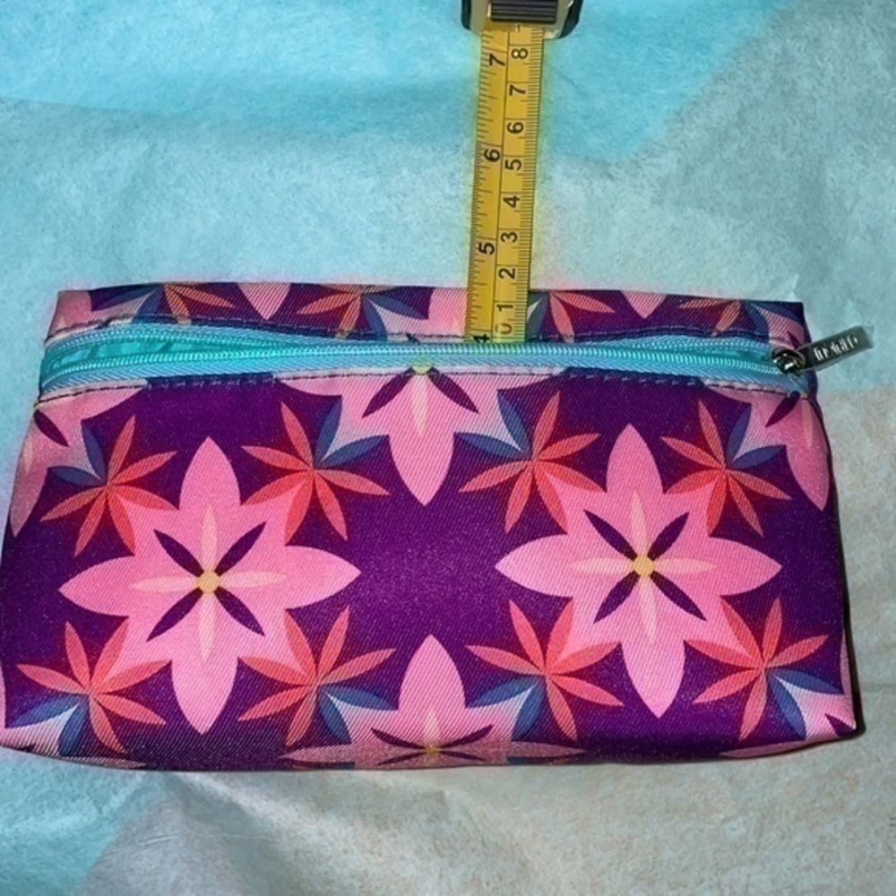 Set of 4 Clinique make up cosmetic pouch travel toiletries bag w/ zip closure - Picture 11 of 16